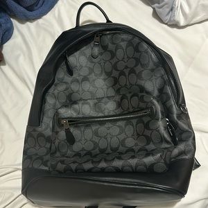 Coach black backpack like new